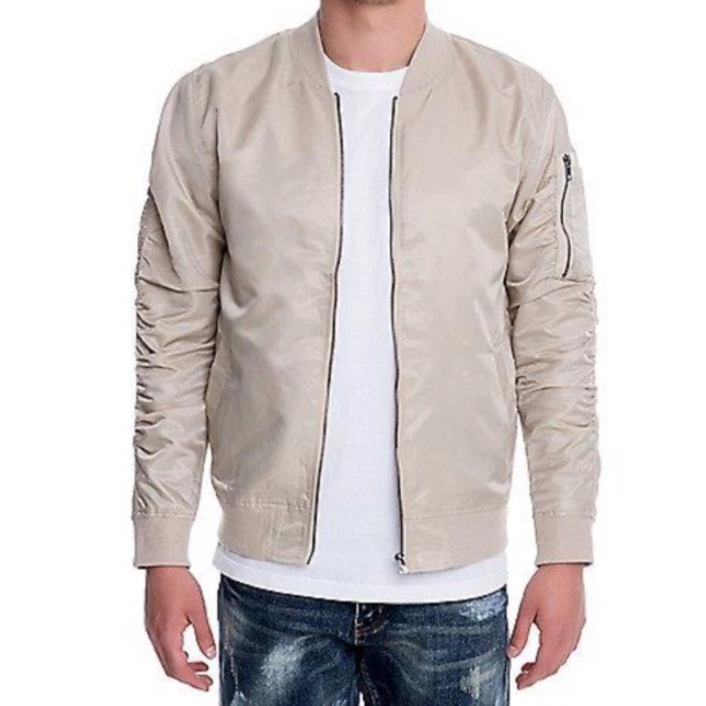 Elwood Nylon Bomber Zip Jacket (Never Worn)